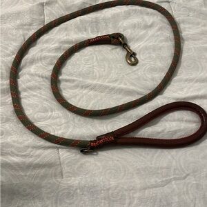 Durable Green and Brown Dog Leash